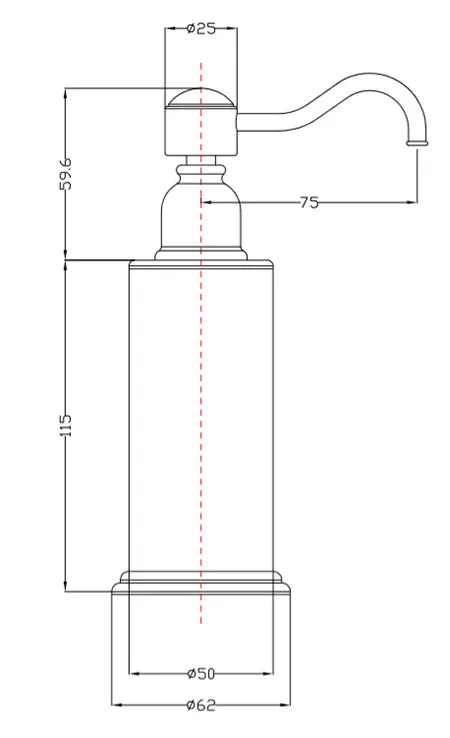 hudor-distributeur-de-savon-chrome-salle-de-bain image 2