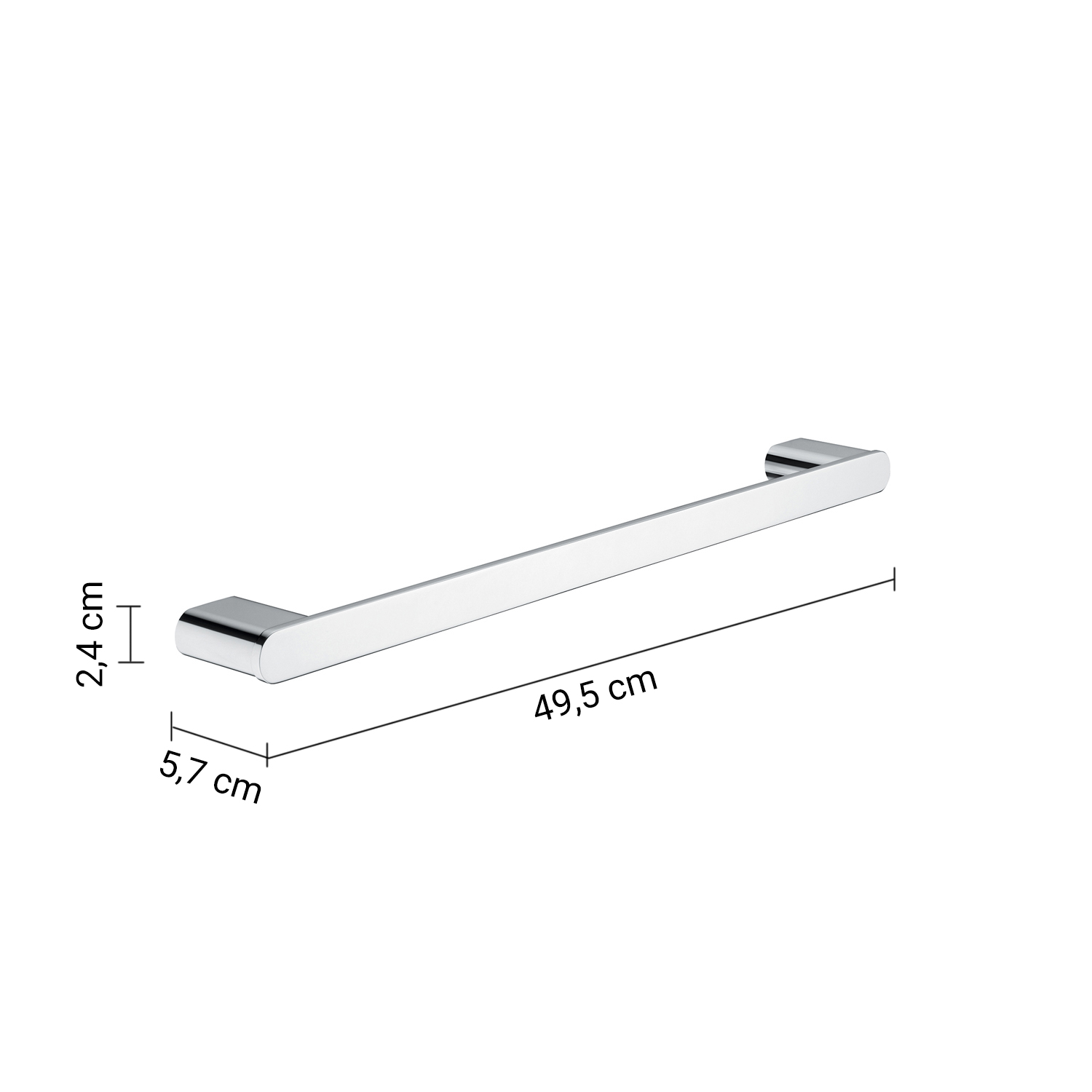 gedy-azzorre-porte-serviette-50-cm-chrome image 2