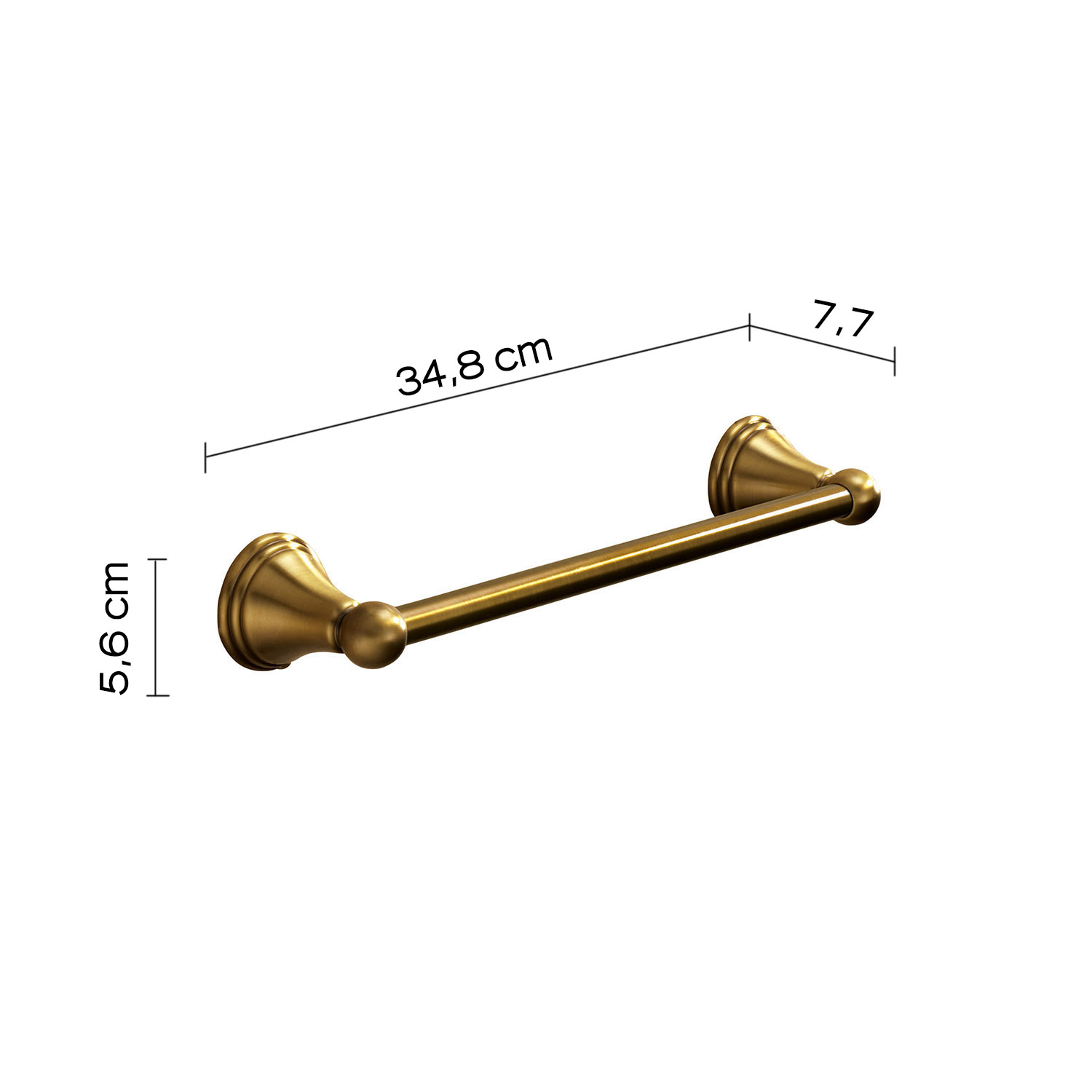 gedy-romance-porte-serviette-35-cm-bronze image 2