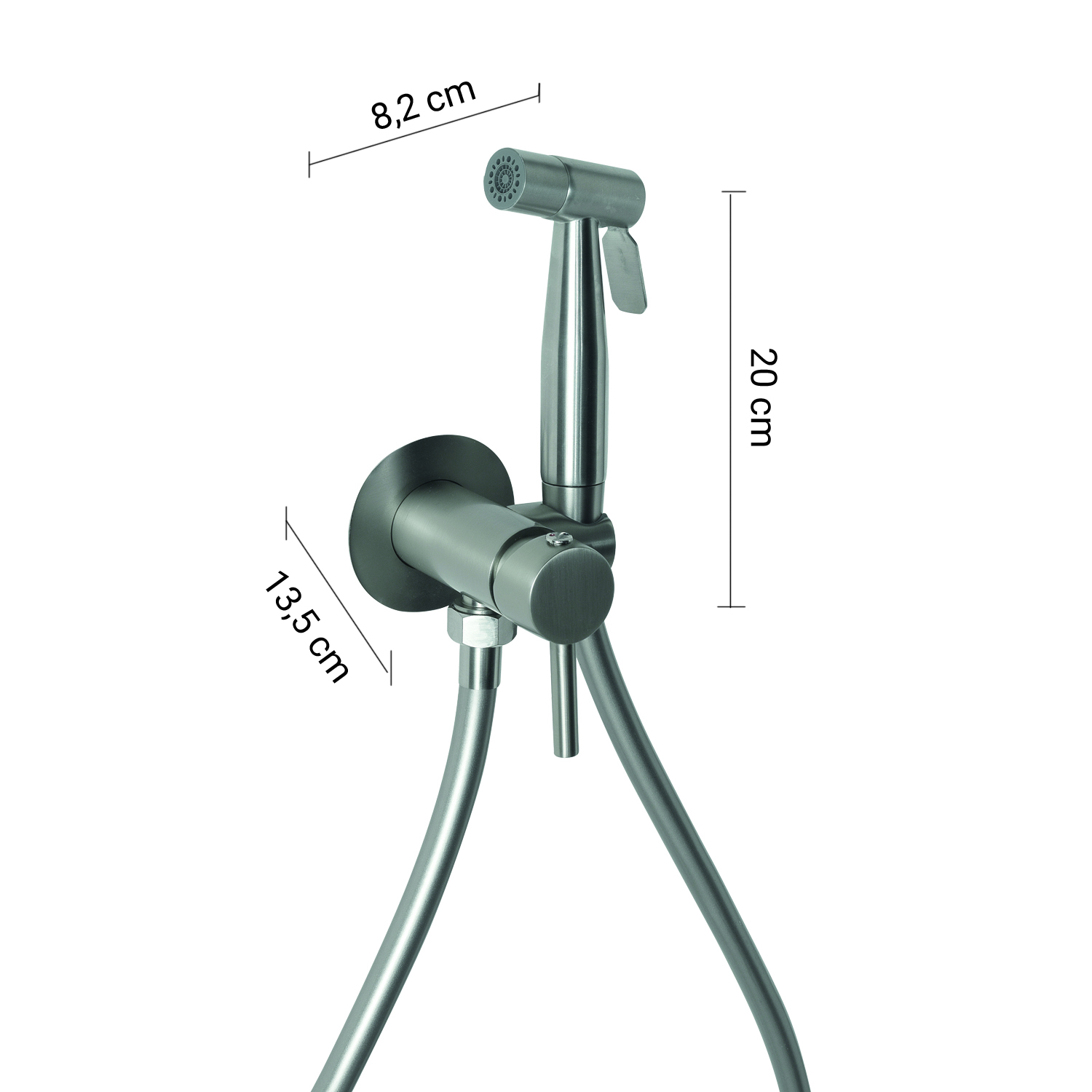 gedy-garda-mitigeur-bidet-avec-douchette-inox-bross image 2