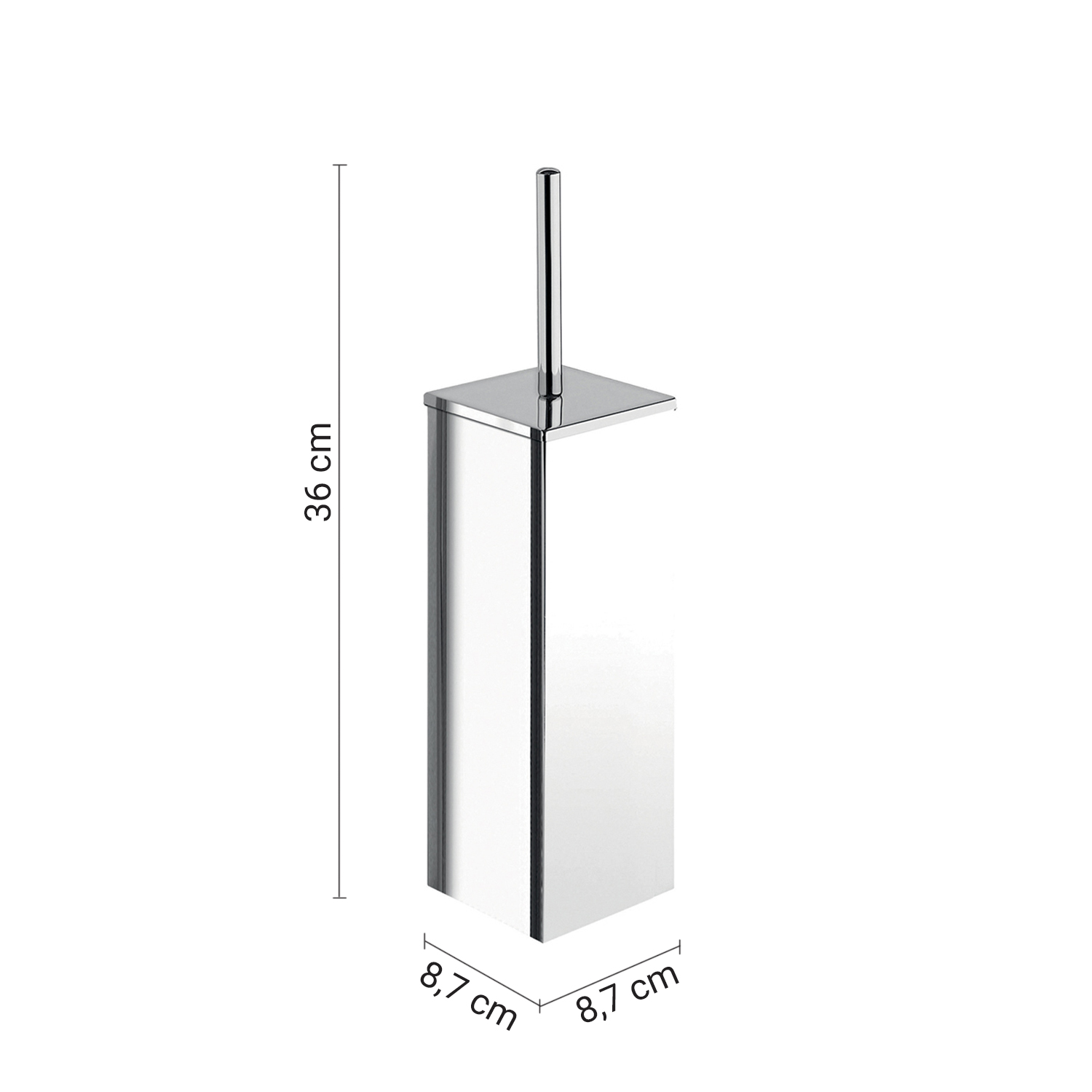 gedy-kansas-porte-brosse-wc-chrom-poli image 2