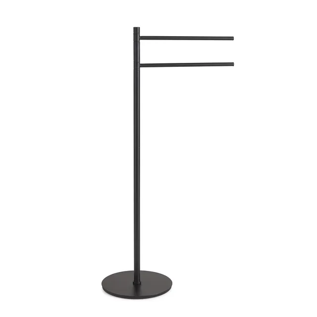 gedy-mida-porte-serviettes-sur-pied-noir-mat image 1