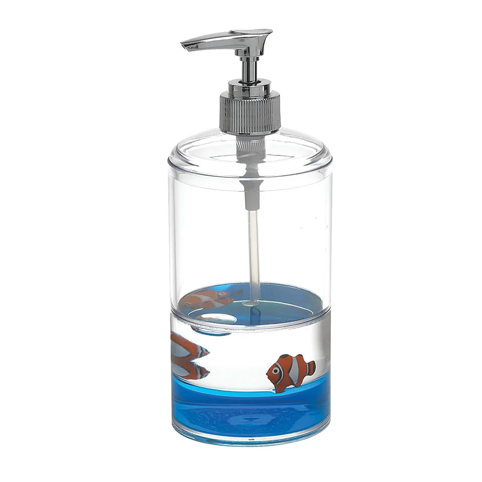 gedy-pyxis-distributeur-savon-blanc-bleu-salle-de-bain image 1