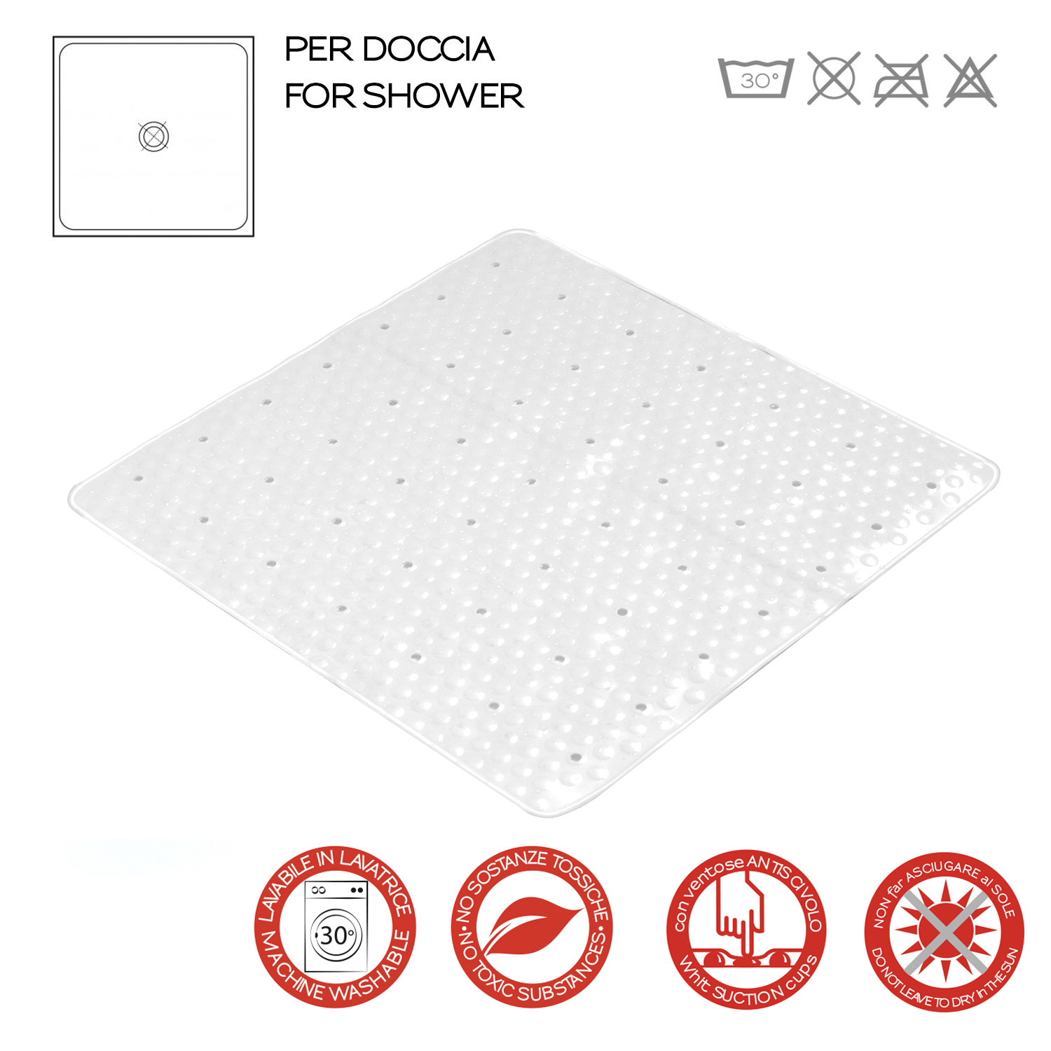 gedy-solid-tapis-de-douche-53x53-cm-blanc-antid-rapant image 3