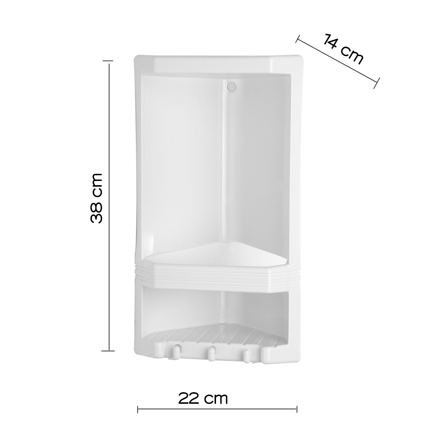 gedy-junior-tag-re-douche-d-angle-blanc image 2
