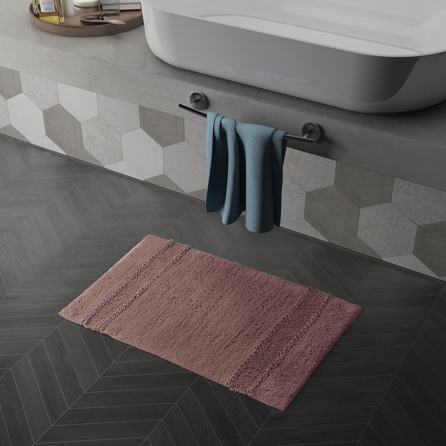 gedy-miss-tapis-de-bain-50x80-cm-rose image 4