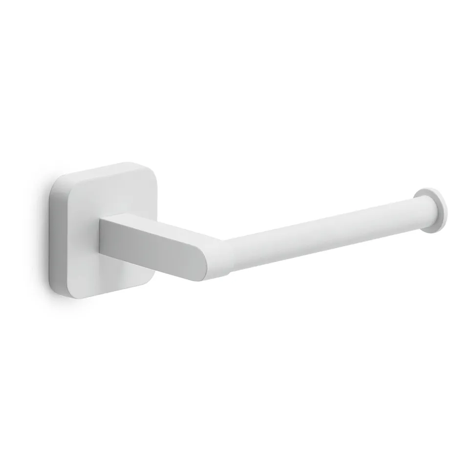 gedy-tonga-porte-rouleau-papier-toilette-blanc-mat-mural image 1