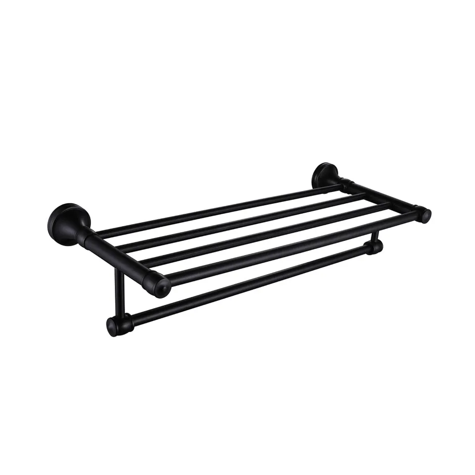 hudor-c-phise-porte-serviettes-multiple-noir-mat-laiton image 1