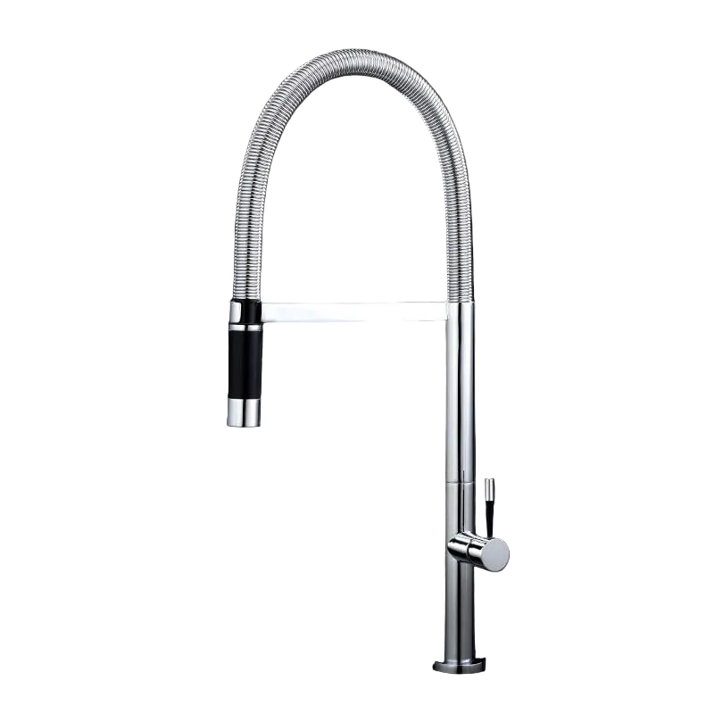 hudor-rymanthe-205-mitigeur-cuisine-chrom-douchette image 1