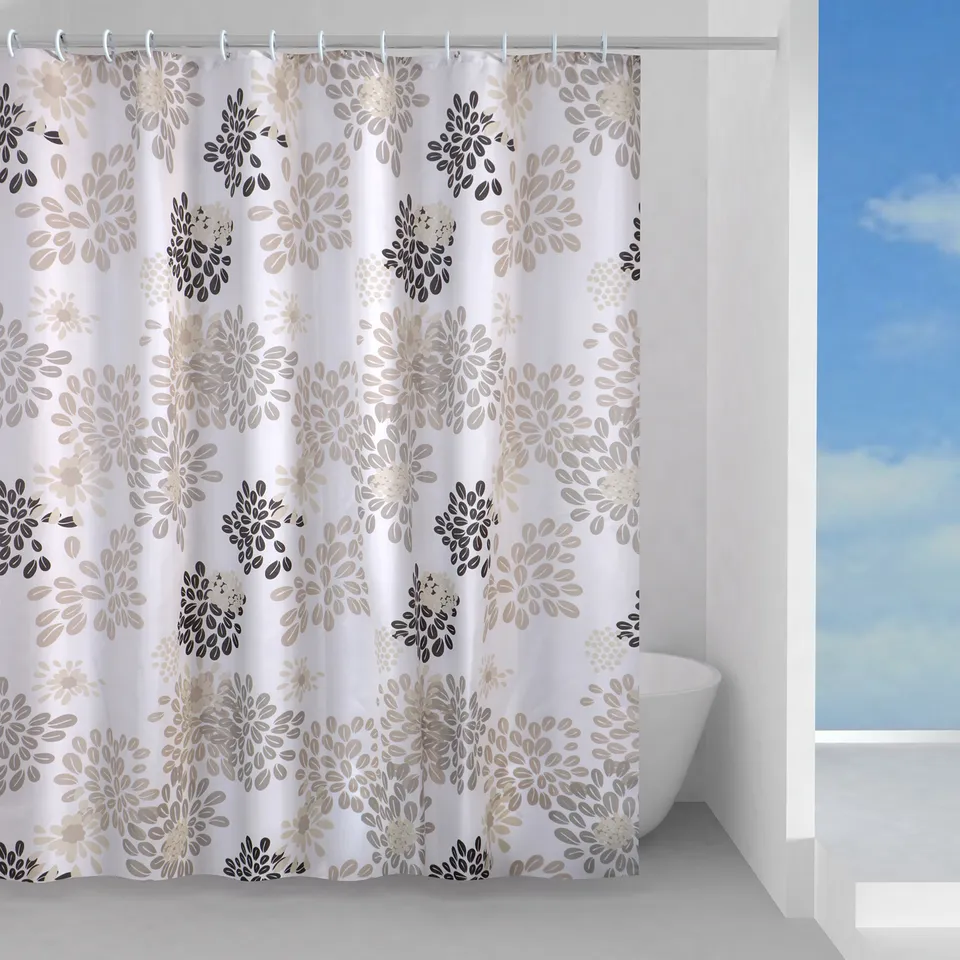 gedy-caff-rideau-de-douche-120x200-blanc-beige image 1