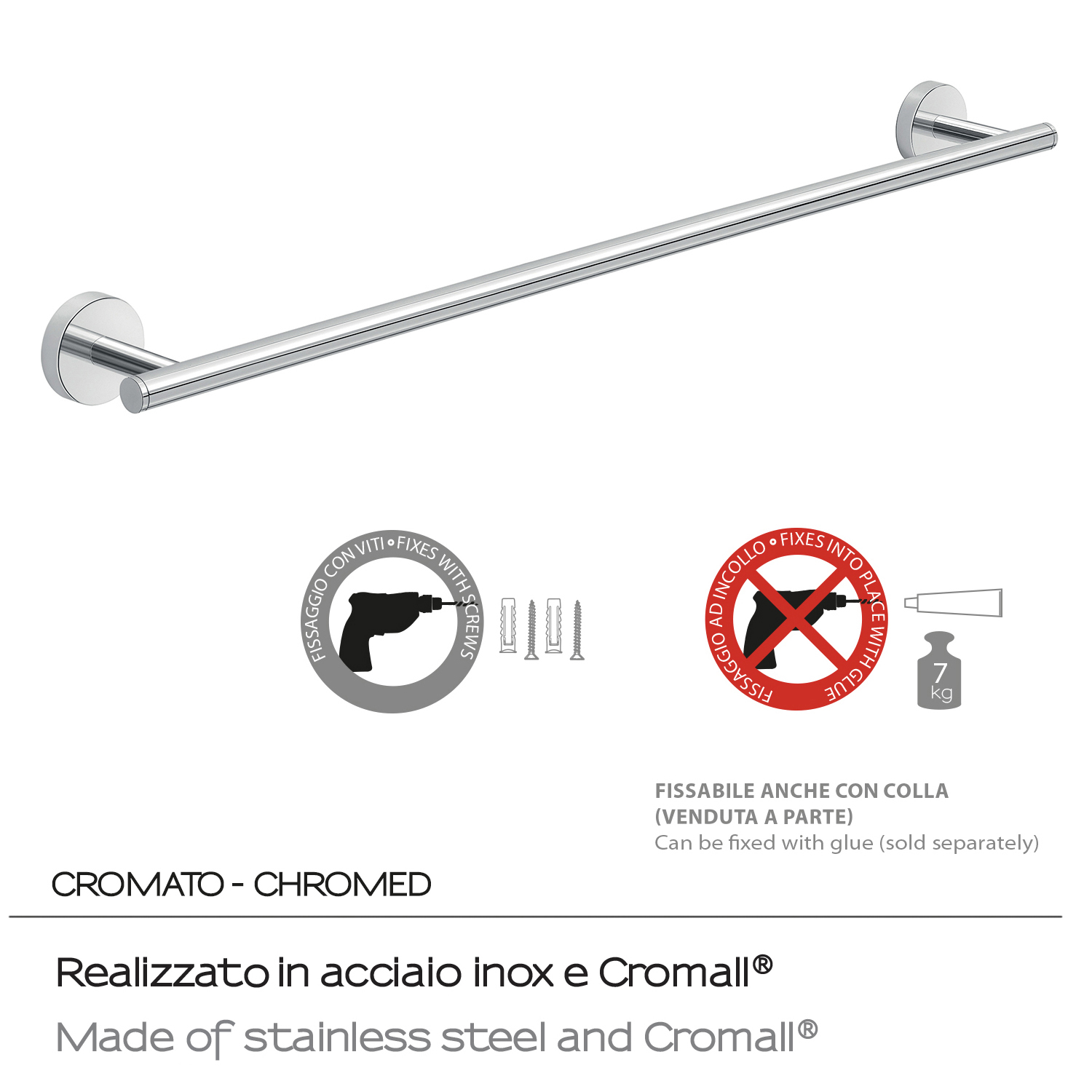 gedy-eros-porte-serviette-60-cm-chrome image 5
