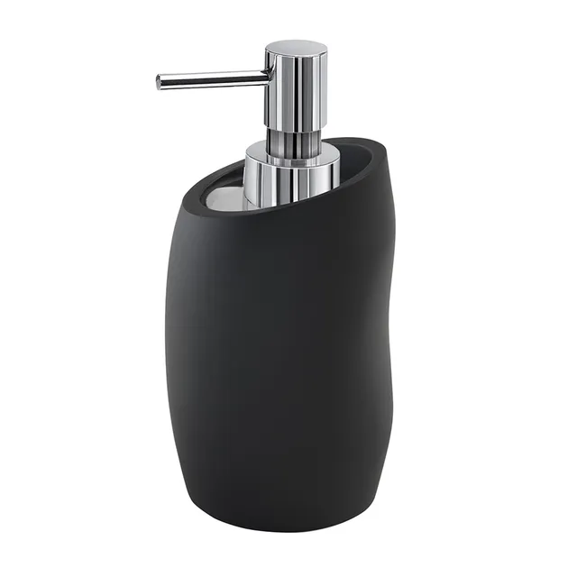 gedy-iside-distributeur-de-savon-noir-mat-poser image 1