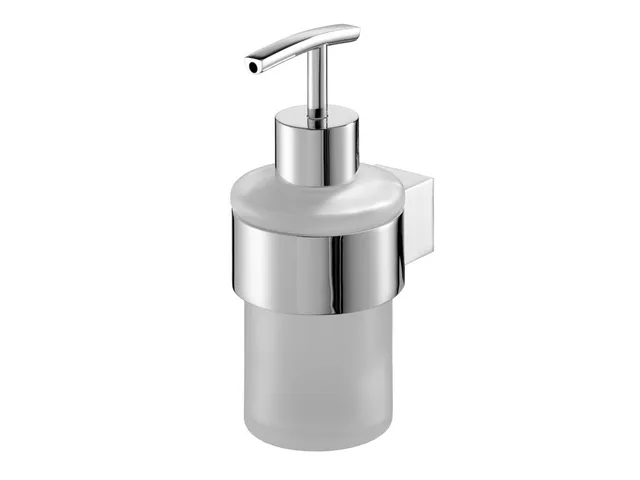 bisk-futura-silver-distributeur-savon-liquide-mural-argent image 1