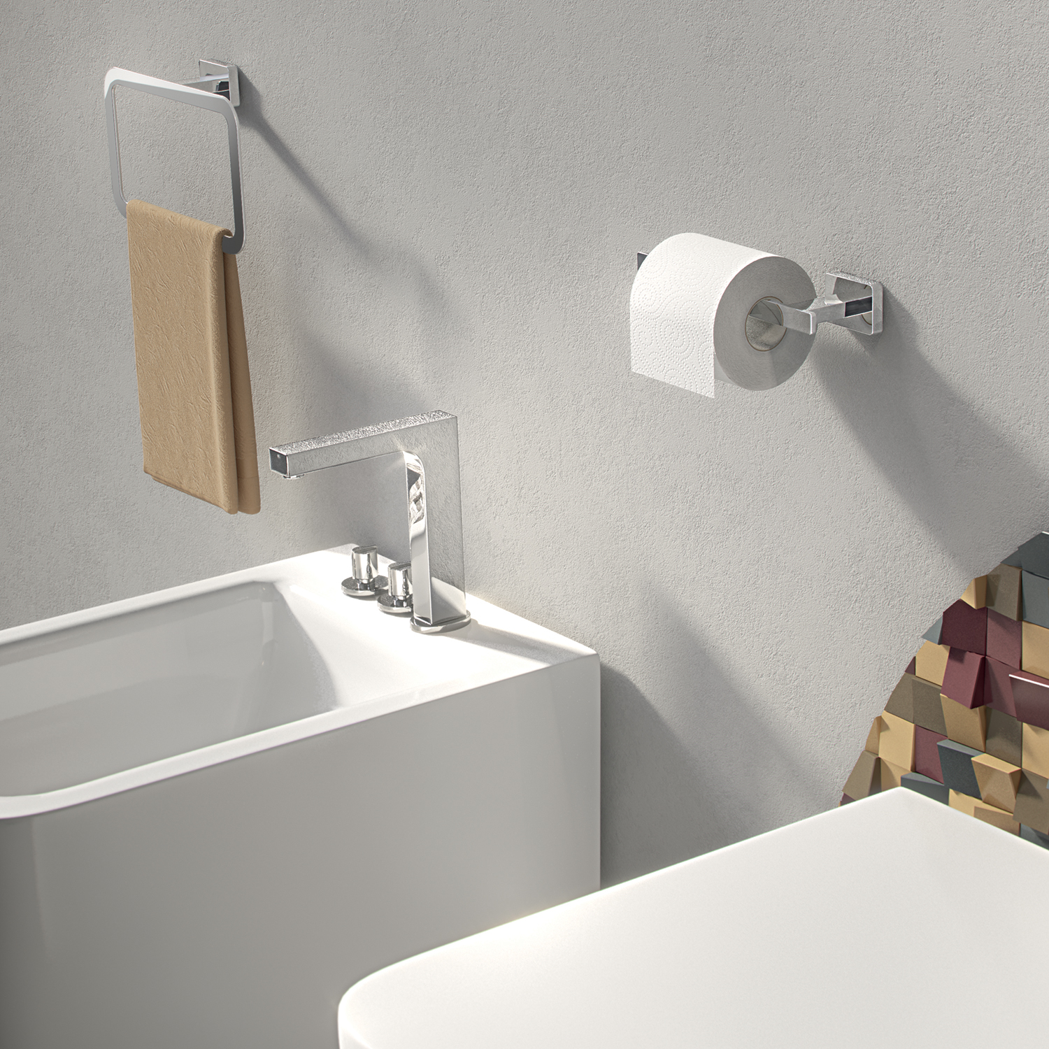 gedy-atena-porte-rouleau-chrome image 3