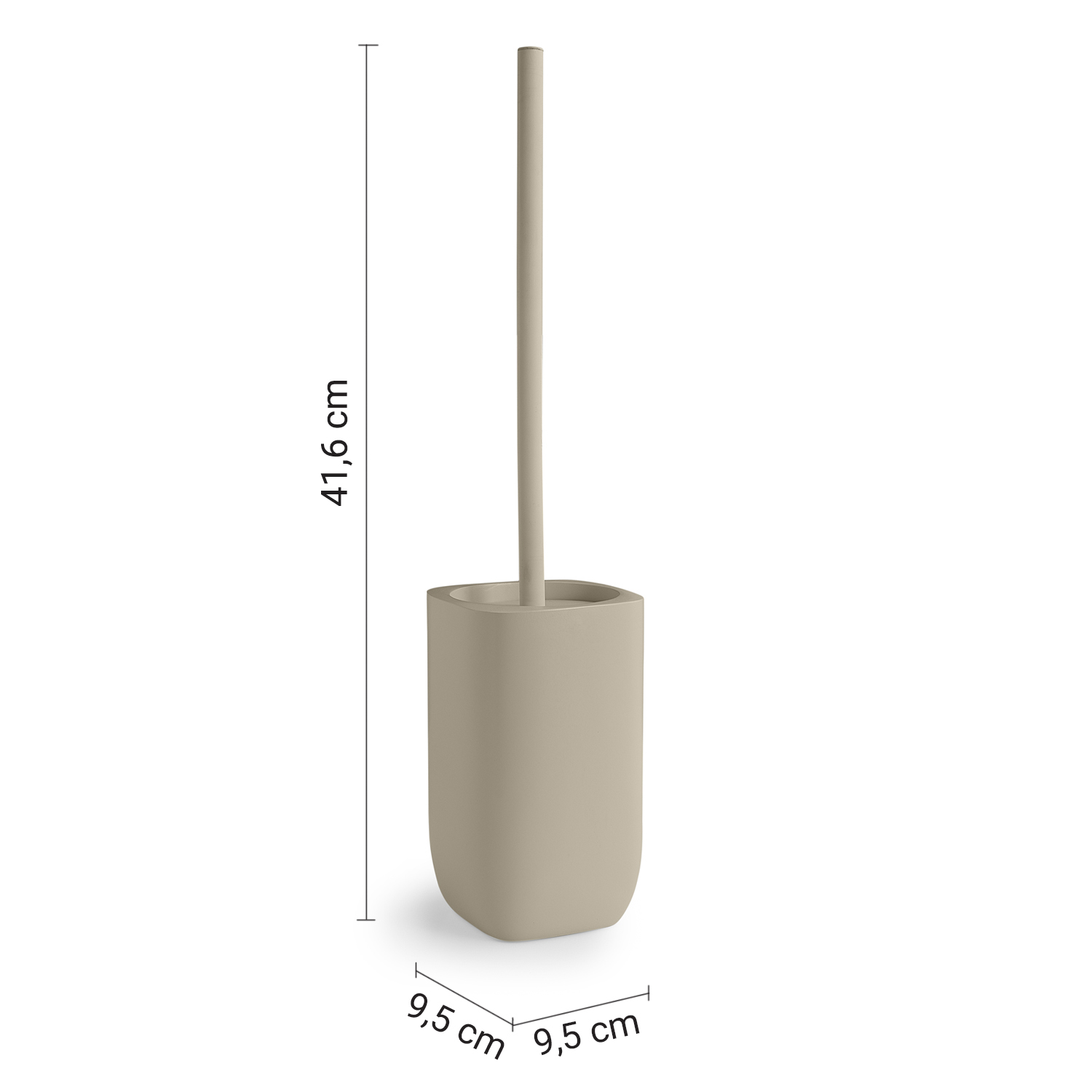 gedy-ylenia-porte-brosse-wc-poser-gris-mat image 2