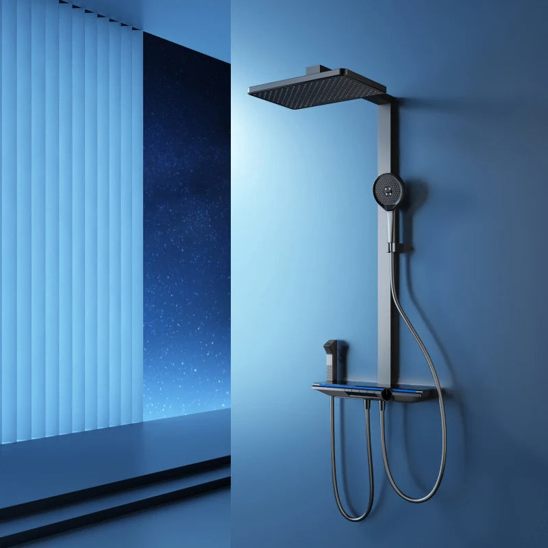 hudor-pernesse-colonne-de-douche-gunmetal-led image 8