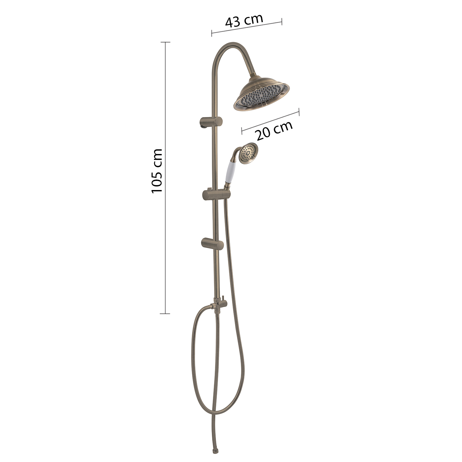 gedy-liberty-01-colonne-douche-r-glable-bronze image 2