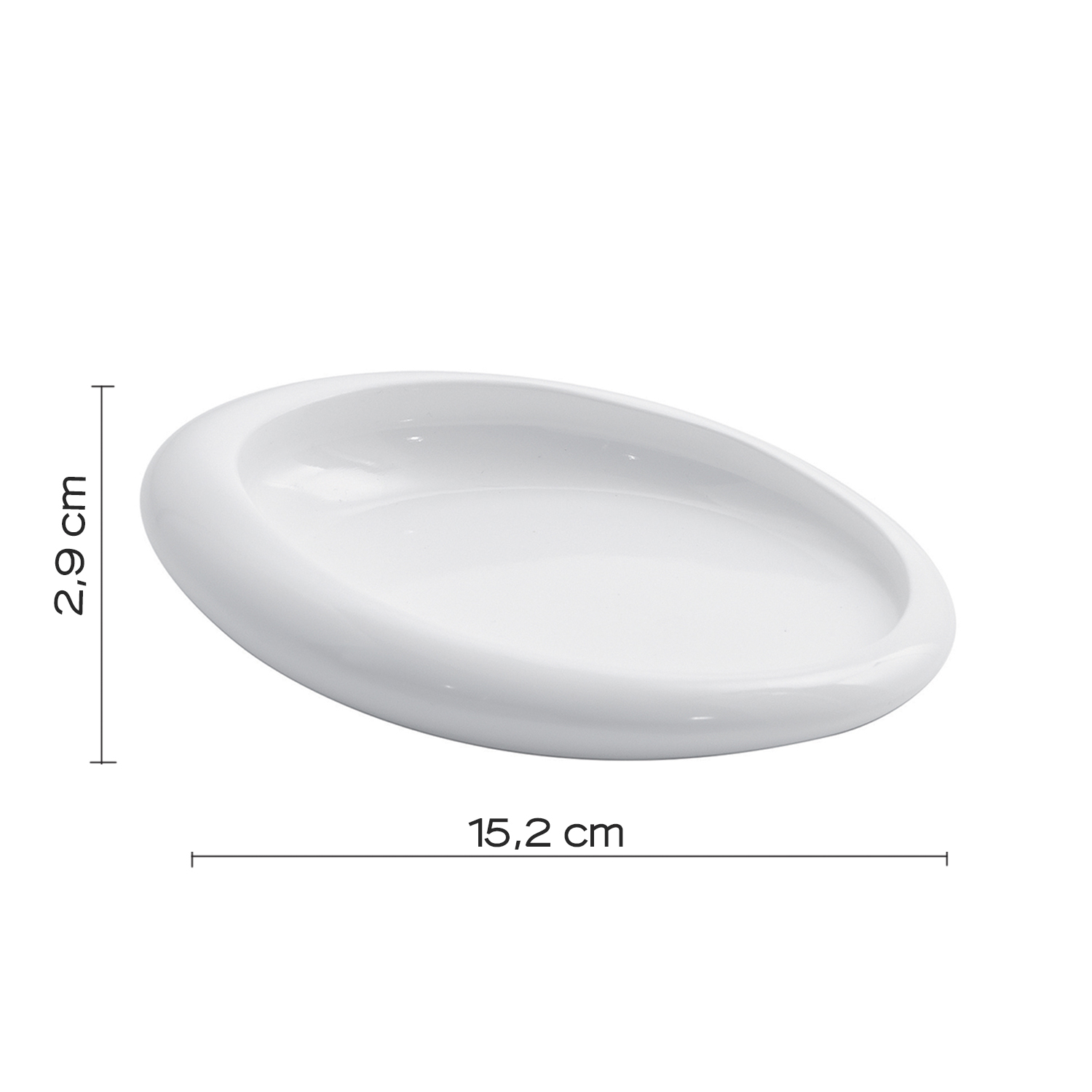 gedy-iside-porte-savon-blanc-brillant-r-sine image 2