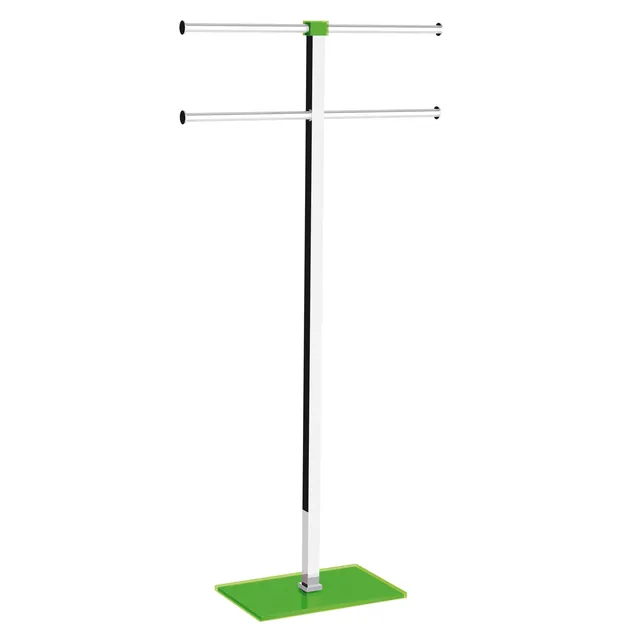 gedy-rainbow-porte-serviettes-sur-pied-vert-acide image 1