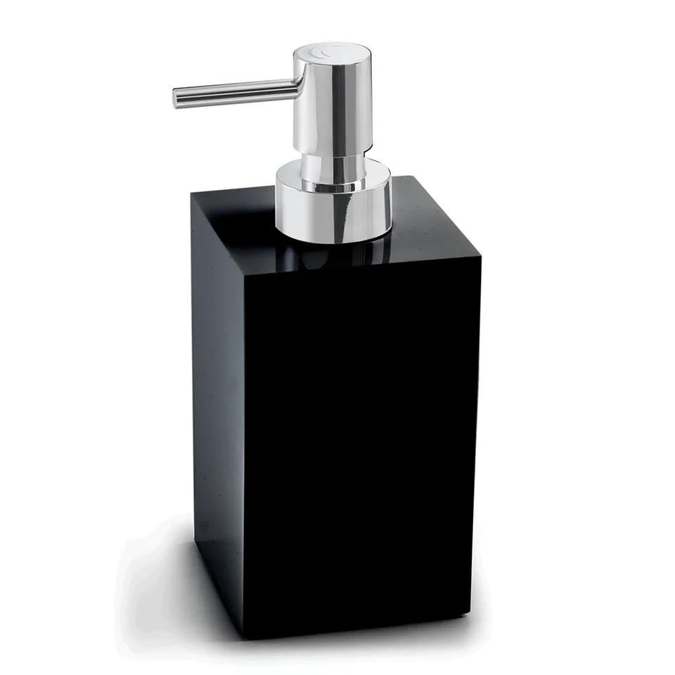 gedy-sofia-distributeur-de-savon-noir-mat-poser image 1