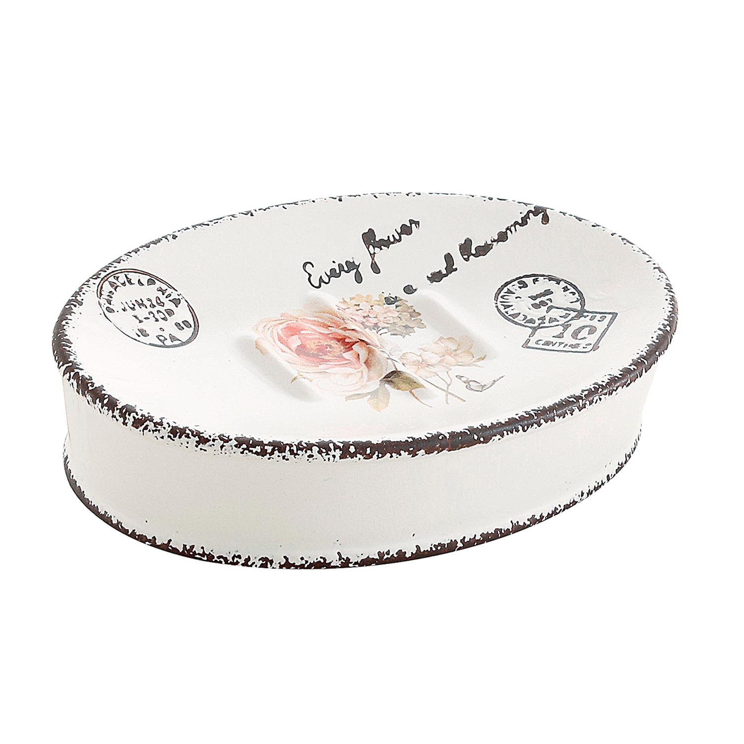 gedy-clothilde-porte-savon-blanc-poser image 1
