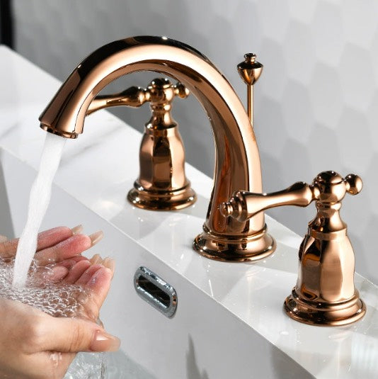 hudor-p-n-e-robinet-lavabo-or-rose-3-trous-laiton-2 image 2