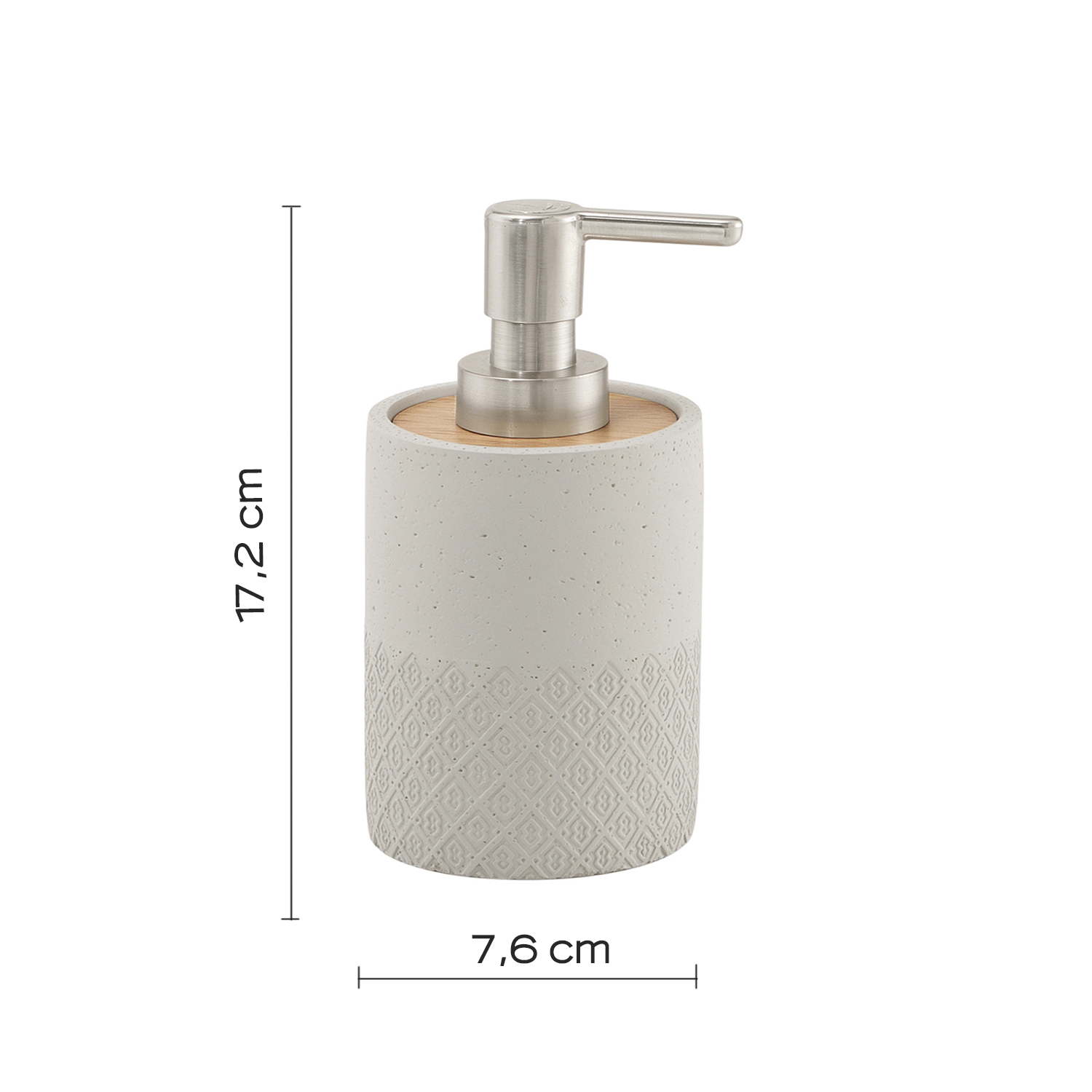 gedy-afrodite-distributeur-de-savon-gris-poser image 2
