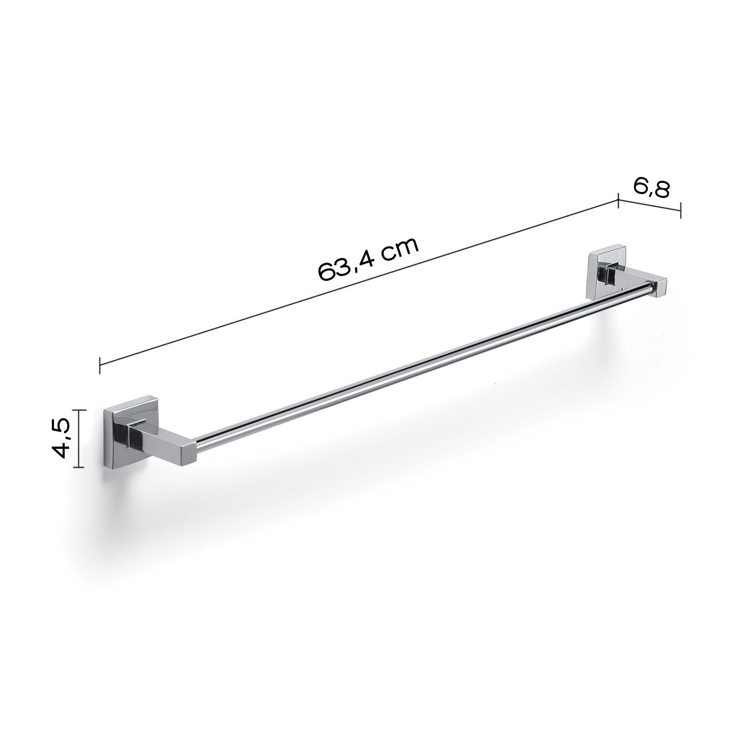 gedy-olimpo-porte-serviette-60-cm-chrome image 2