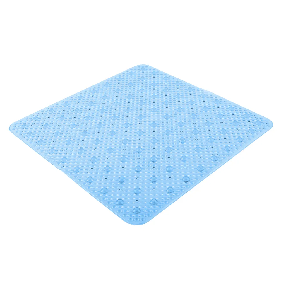 gedy-solid-tapis-de-douche-53x53-cm-bleu-ciel-transparent image 1