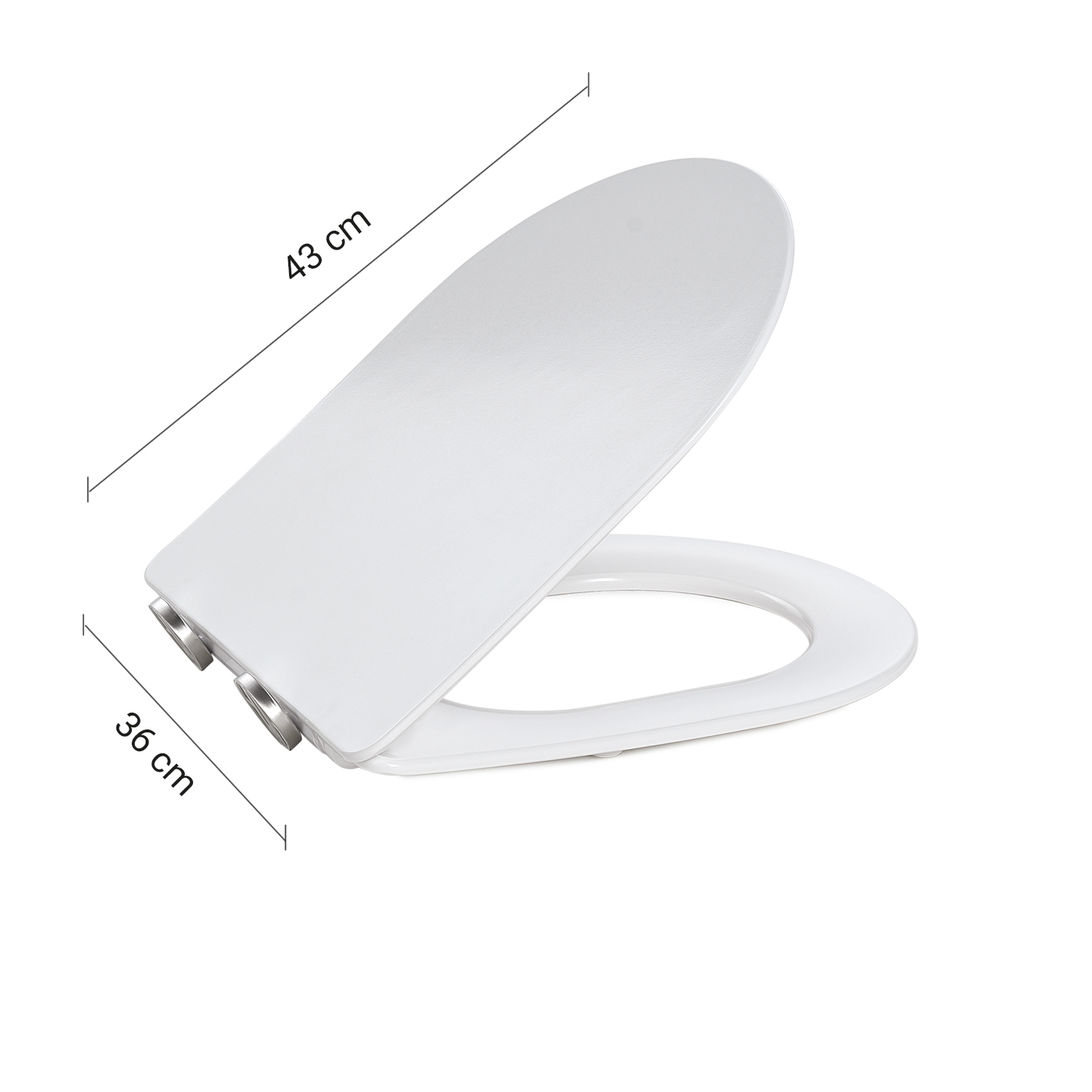 gedy-ardesia-d-abattant-wc-blanc-plastique-standard image 2