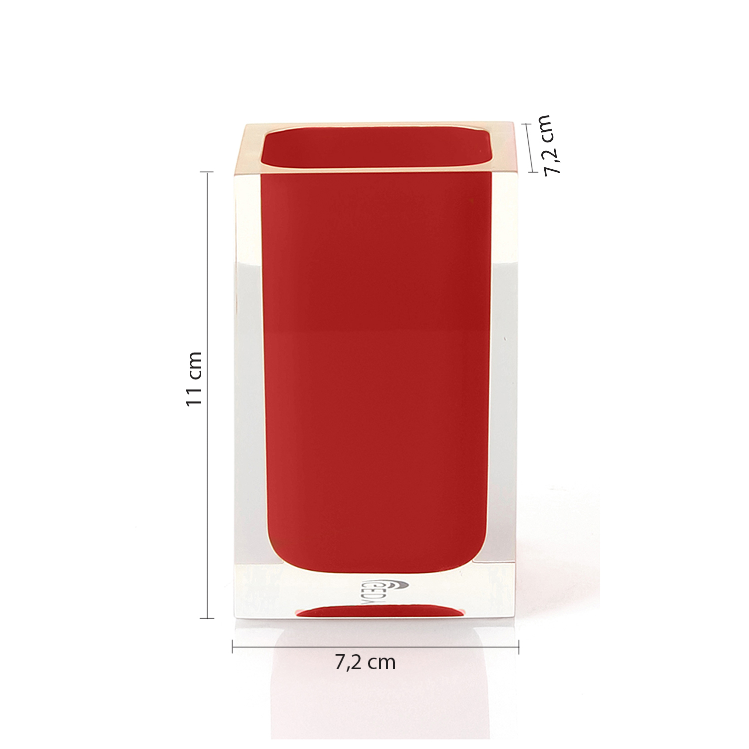 gedy-rainbow-porte-brosse-dents-rouge image 2