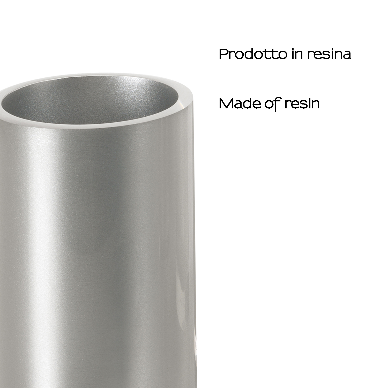 gedy-vega-porte-brosse-dents-gobelet-argent-poser image 3
