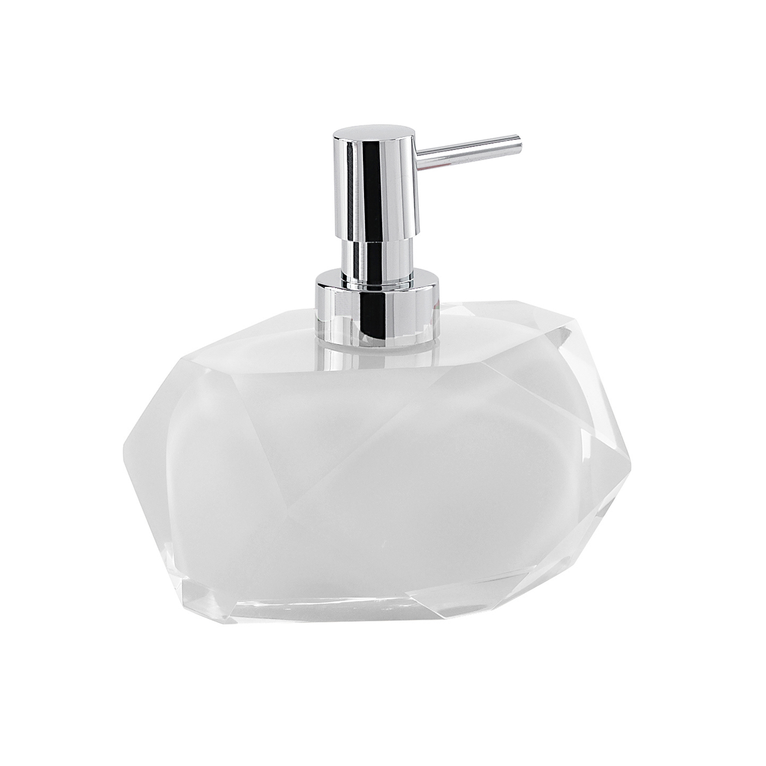 gedy-chanelle-distributeur-de-savon-blanc-poser image 1