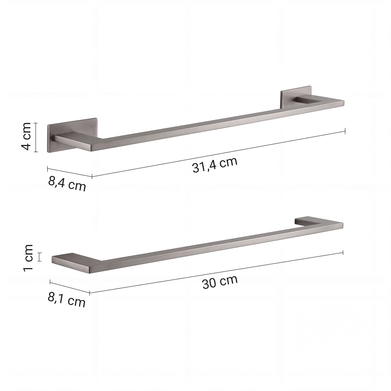 gedy-zermatt-porte-serviettes-35-cm-bross-fixer image 3