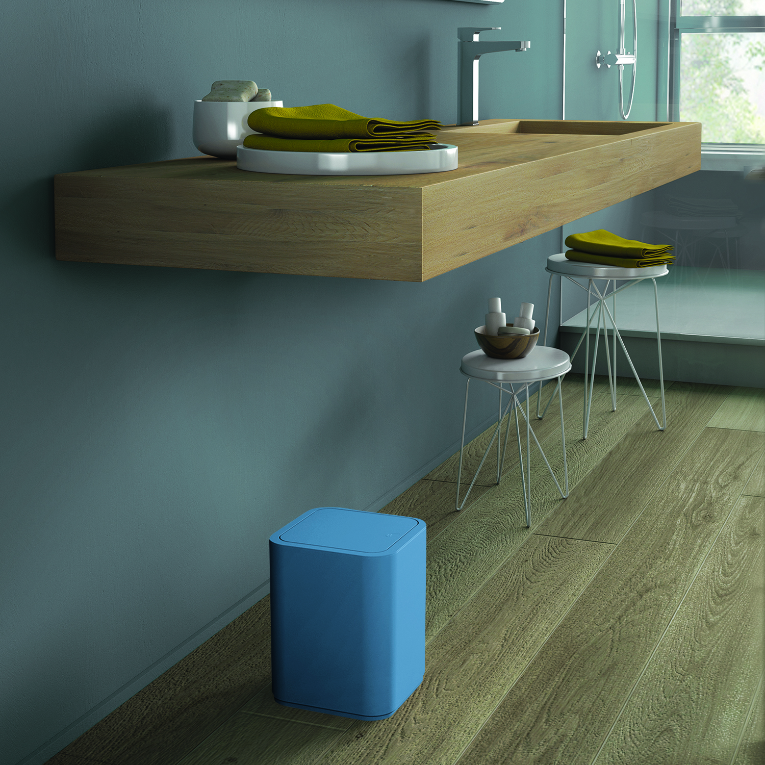 gedy-seventy-poubelle-8-l-bleu-ciel image 4
