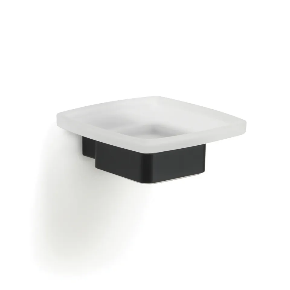 gedy-lounge-porte-savon-noir-mat-mural image 1