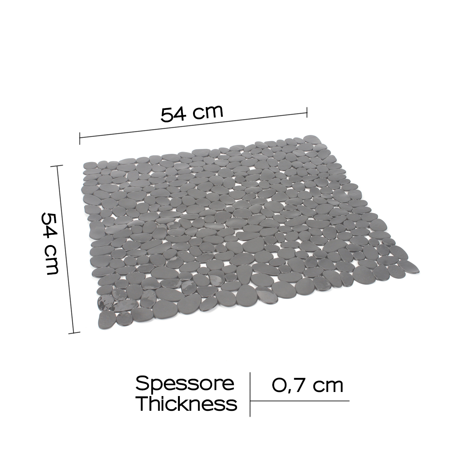 gedy-river-tapis-de-douche-antid-rapant-54x54-cm-gris image 2