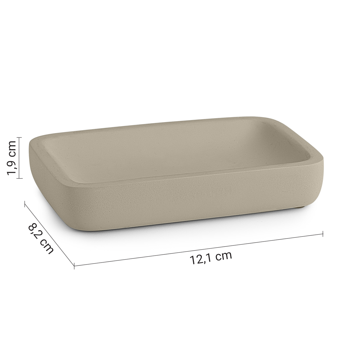 gedy-ylenia-porte-savon-gris-mat-poser image 2