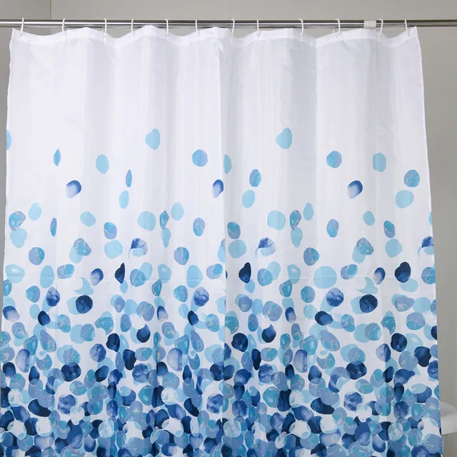 gedy-dotty-rideau-de-douche-180x200-blanc-bleu-illets image 1