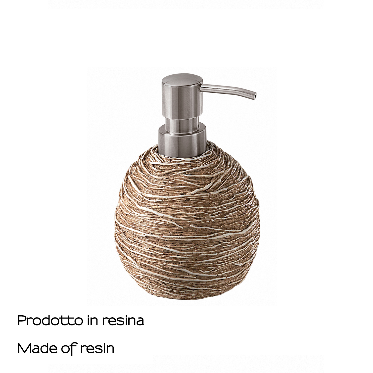 gedy-idra-distributeur-de-savon-beige-poser image 3