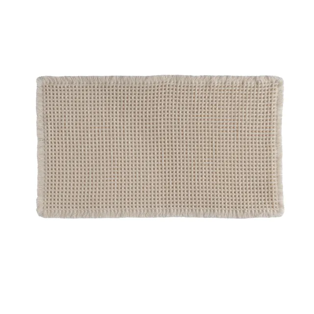 gedy-waffle-tapis-de-bain-70x50-cm-cr-me image 1