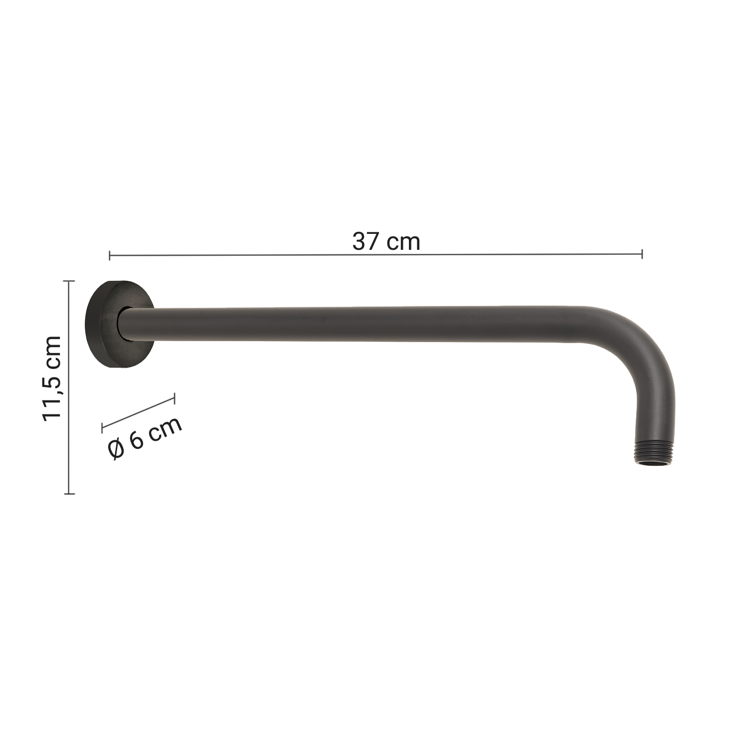 gedy-tube-plus-35-01-bras-de-douche-noir-mat image 2