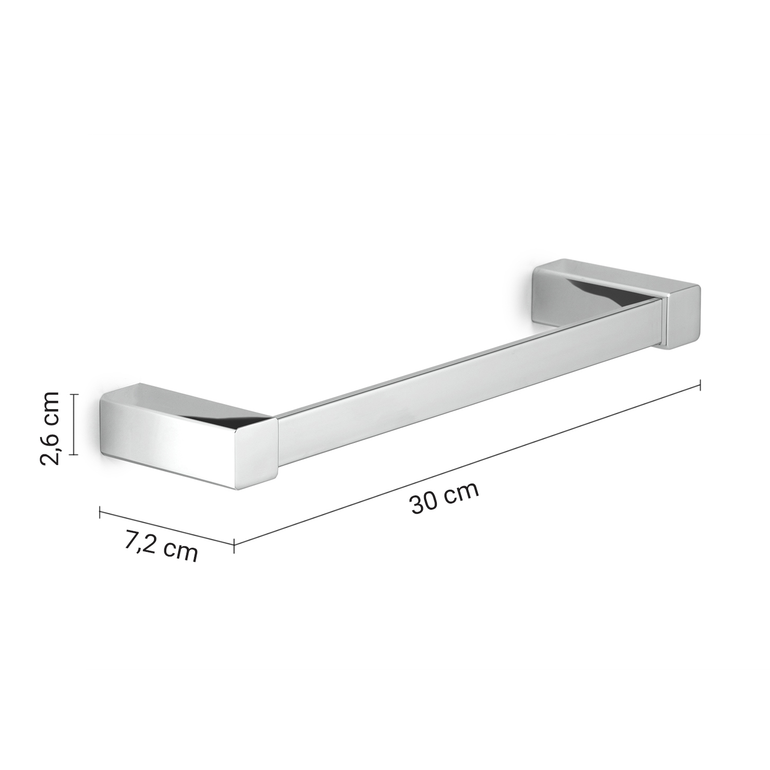 gedy-spluga-porte-serviette-30-cm-chrome-mural image 2