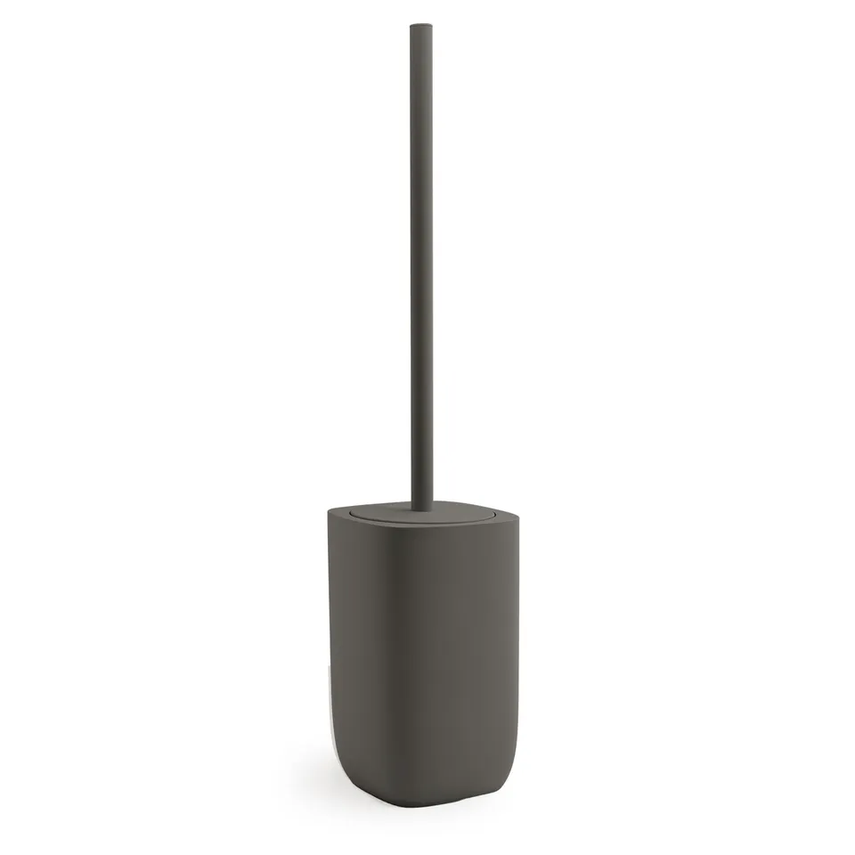 gedy-ylenia-porte-brosse-wc-gun-metal-poser image 1