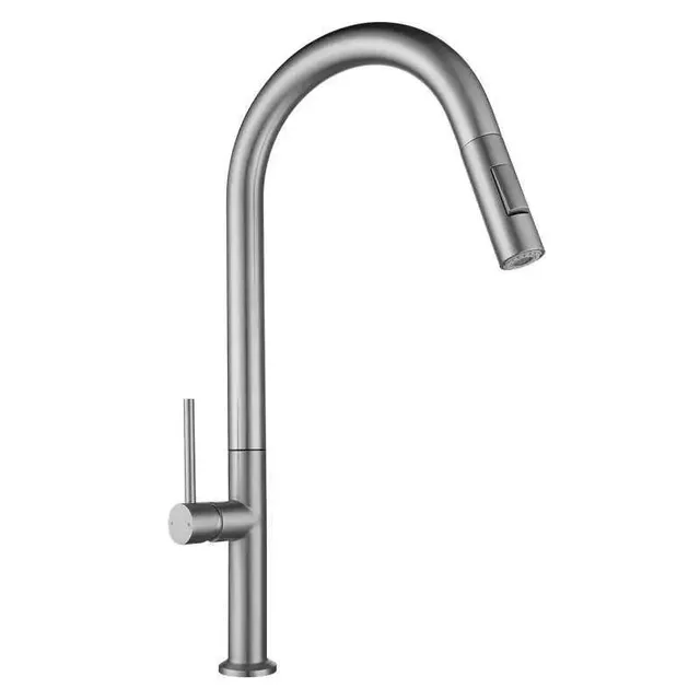 hudor-eas-nb0003-mitigeur-cuisine-nickel-bross-douchette image 1