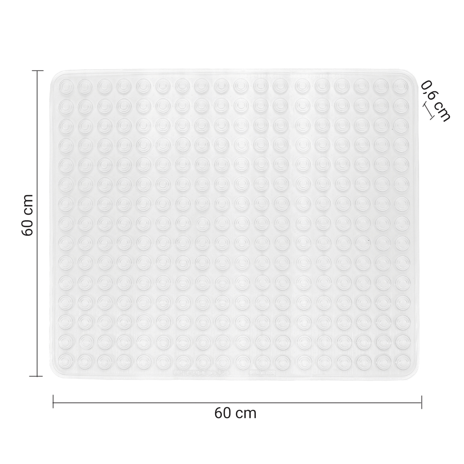 gedy-tapis-de-douche-antid-rapant-60x60-cm-transparent image 2