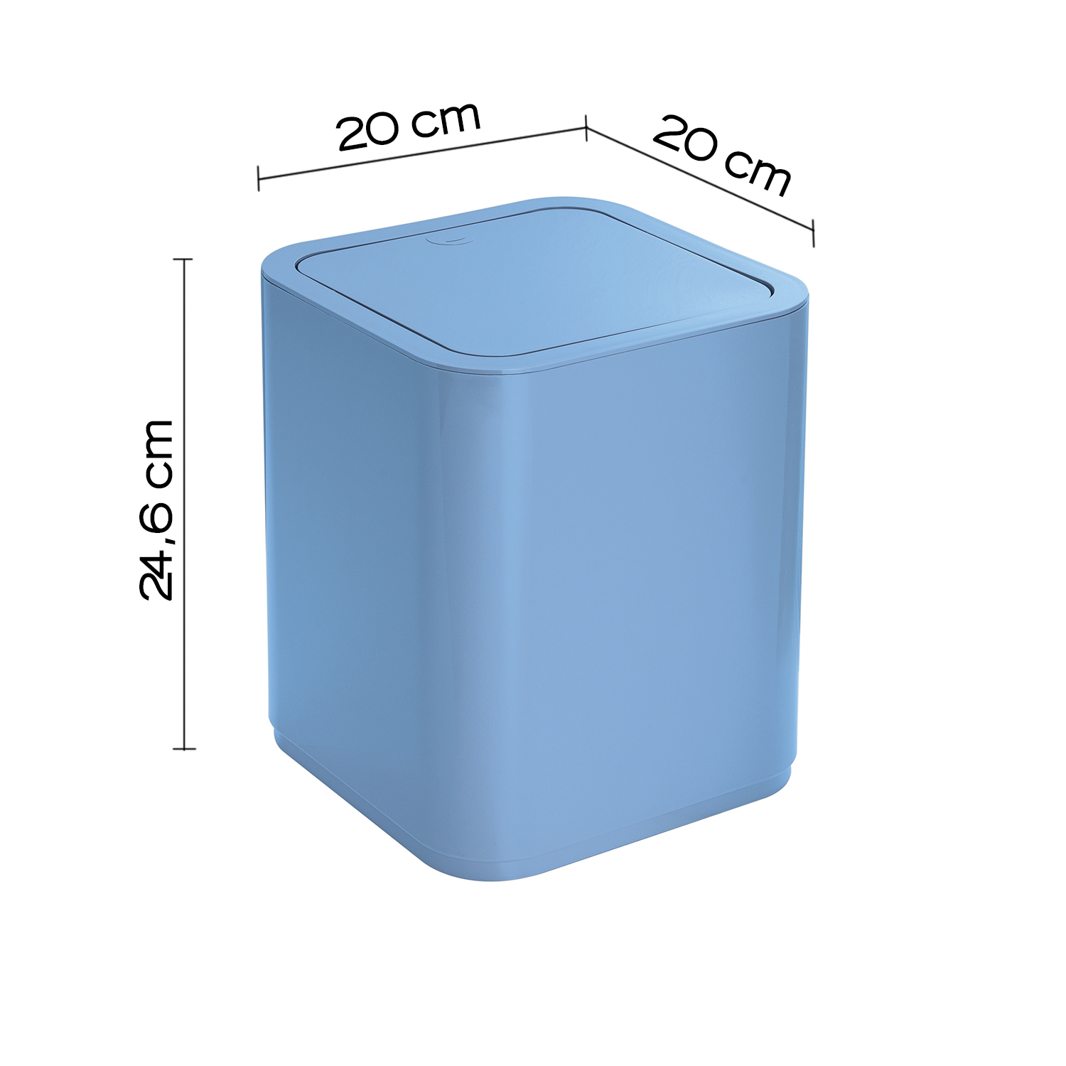 gedy-seventy-poubelle-8-l-bleu-ciel image 2