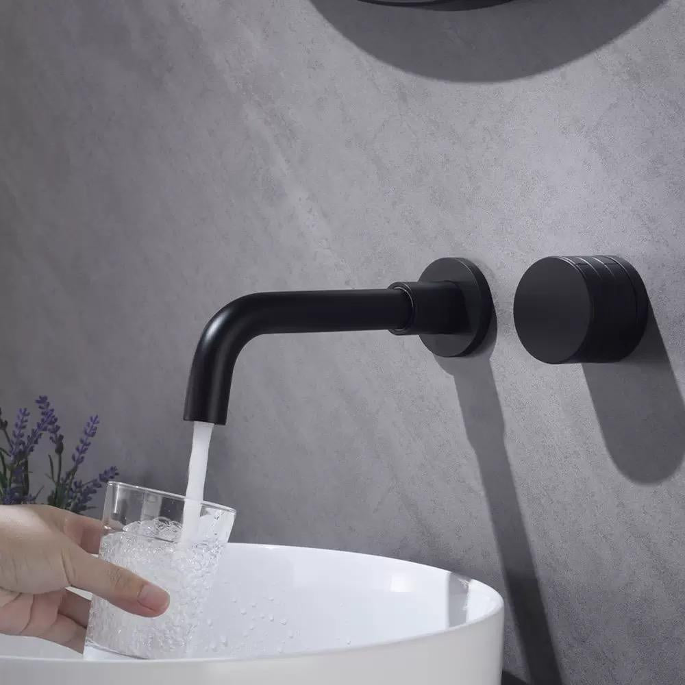 hudor-c-phise-robinet-lavabo-mural-noir-mat-laiton-2 image 2