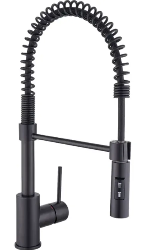 hudor-chr-m-t-s-055-mitigeur-cuisine-noir-mat-douchette image 1
