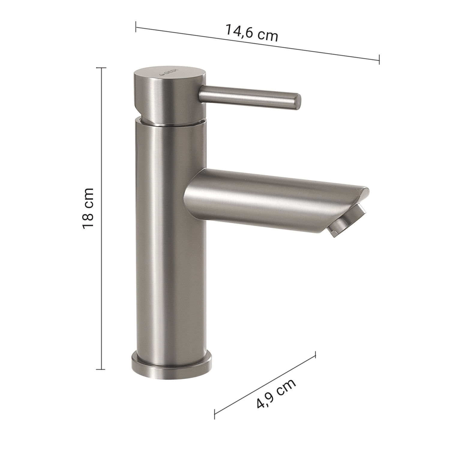 gedy-garda-mitigeur-lavabo-bas-bross image 2